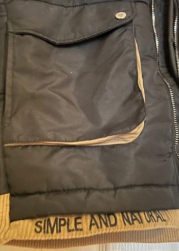 Siyah Şişme Erkek Mont - Görsel 4