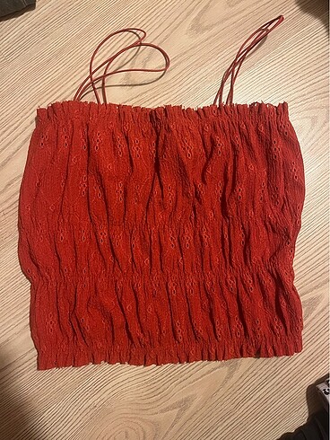 m Beden Askılı dantelli crop