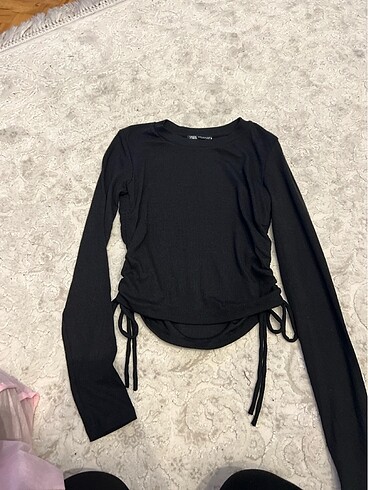 Zara yan detaylı bluz