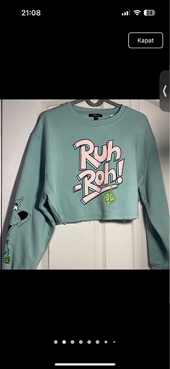 Mavi marka crop sweatshirt