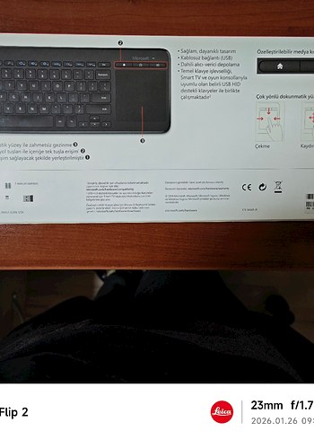 MİCROSOFT SIFIR KABLOSUZ KLAVYE - Görsel 3