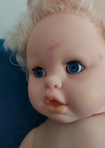 Beden Renk pilli çalışan Bej Renkli Pastel Bebek Oyuncak