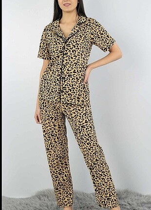 Leopar Desen Pijama Takım ve Pembe Pijama Takım