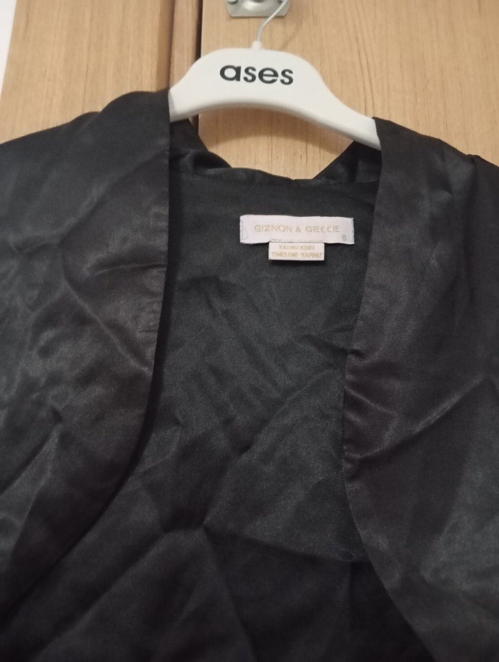 Siyah Uzun Kollu Bolero - Görsel 2