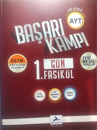 Beden PRF YAYINLARI EŞİT AĞIRLIK SÖZEL BAŞARI KAMPI