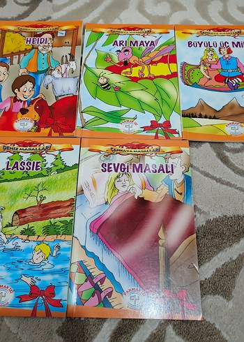 Çocuk Kitapları Seti: Heidi, Arı Maya, Lassie, Masallar