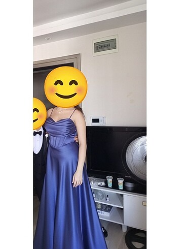 Zara Saten lacivert kına düğün nişan için uygun abiye
