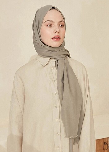 Freshscarfs Gümüş İnce Pamuk Vual Şal