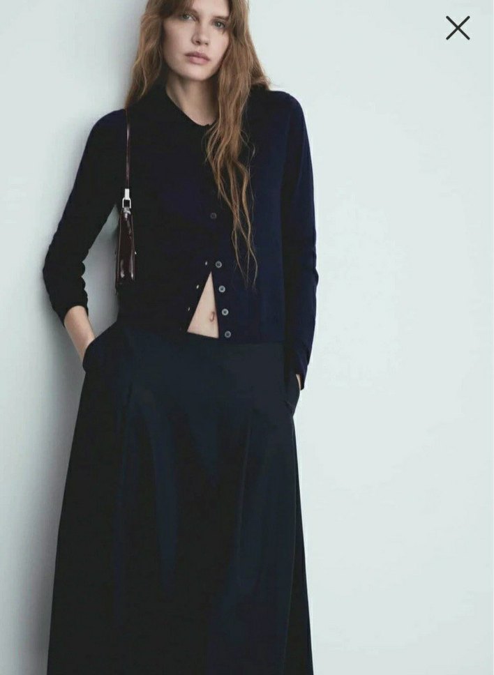 Siyah Midi Kadın Etek Mango - Görsel 3