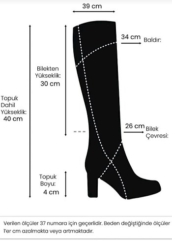 Siyah Kalın Taban Çizme - Görsel 3