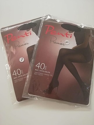Penti Premier 40 Den Mat Siyah Orta Kalın Bayan Külotlu Çorap