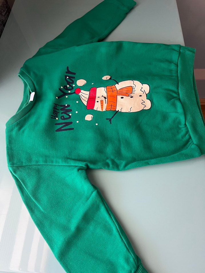 yilbasi temali sweatshirt - Görsel 2