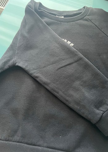 Siyah Baskılı Sweatshirt - Görsel 4