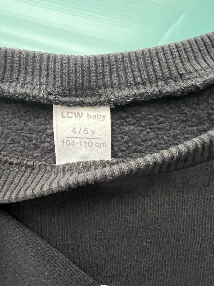 Siyah Baskılı Sweatshirt - Görsel 5