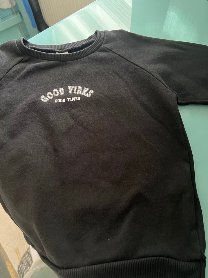 Siyah Baskılı Sweatshirt - Görsel 2