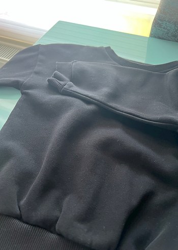 Lcw siyah sweatshirt - Görsel 3