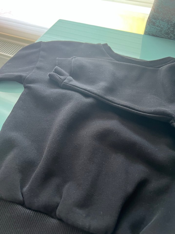 Lcw siyah sweatshirt - Görsel 3