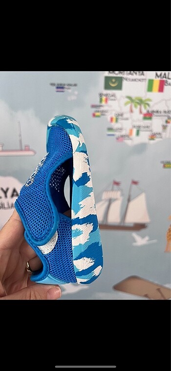 25 Beden mavi Renk adidas spor sandalet