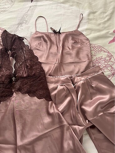 saten gecelik takimi - Görsel 5