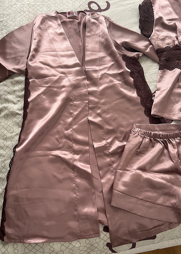 saten gecelik takimi - Görsel 3