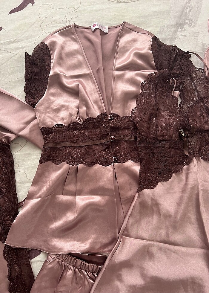 saten gecelik takimi - Görsel 2