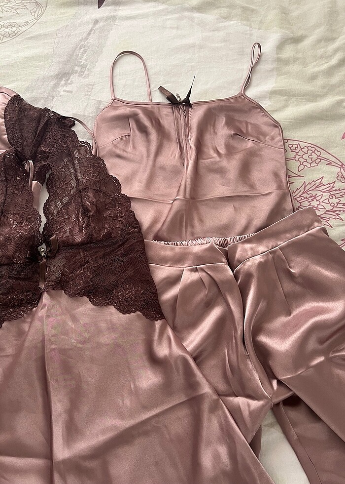 saten gecelik takimi - Görsel 5