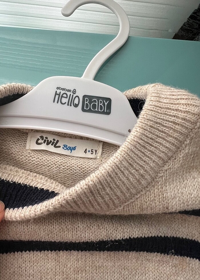 civil çizgili kazak - Görsel 2