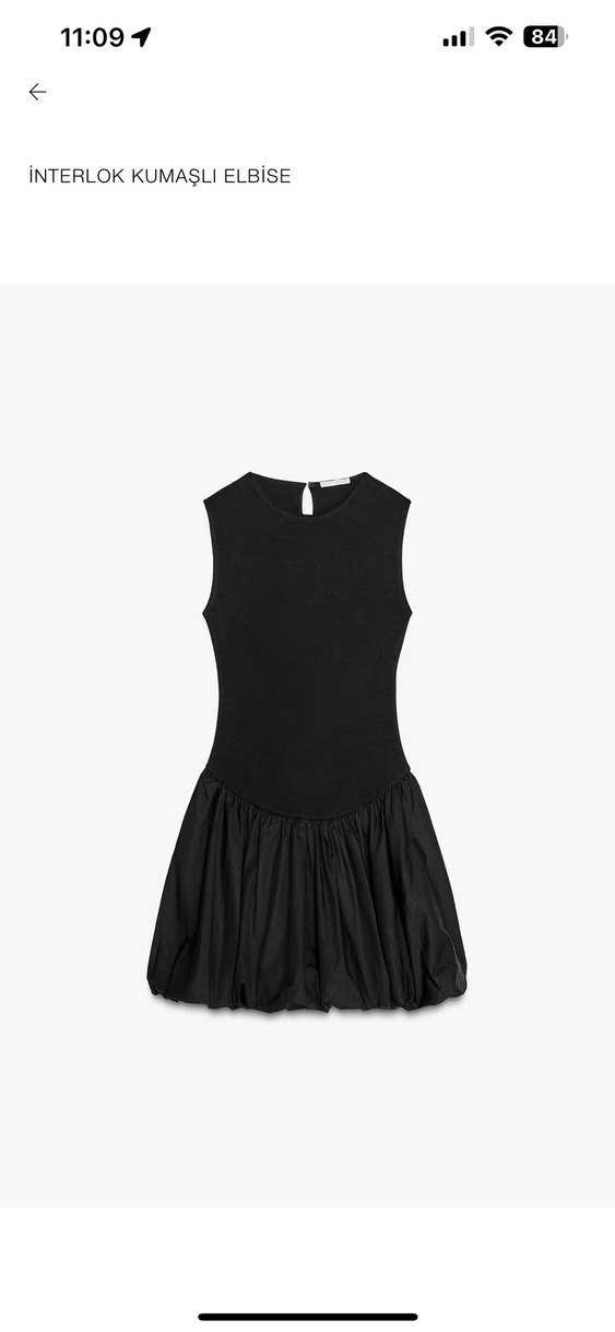 Zara Siyah Mini Elbise - Görsel 2