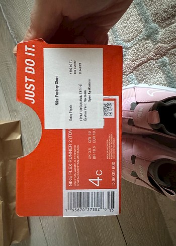 Kız Çocuk Pembe Nike Spor Ayakkabı ilk adım - Görsel 5