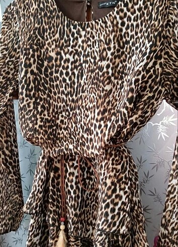 Leopar tunik / elbise - Görsel 2