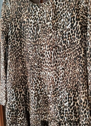 Leopar tunik / elbise - Görsel 3