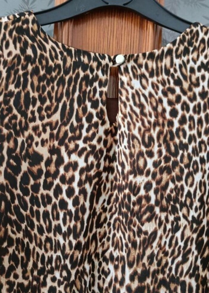 Leopar tunik / elbise - Görsel 5