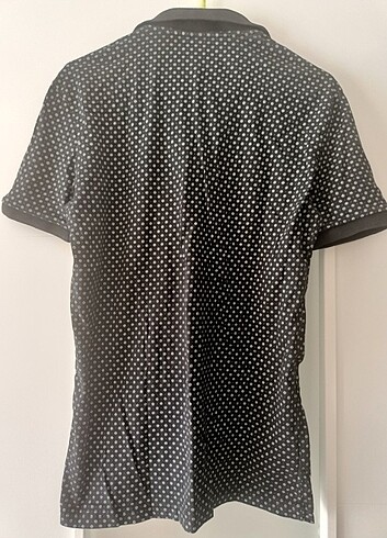 Polo yaka siyah tişört - Görsel 5