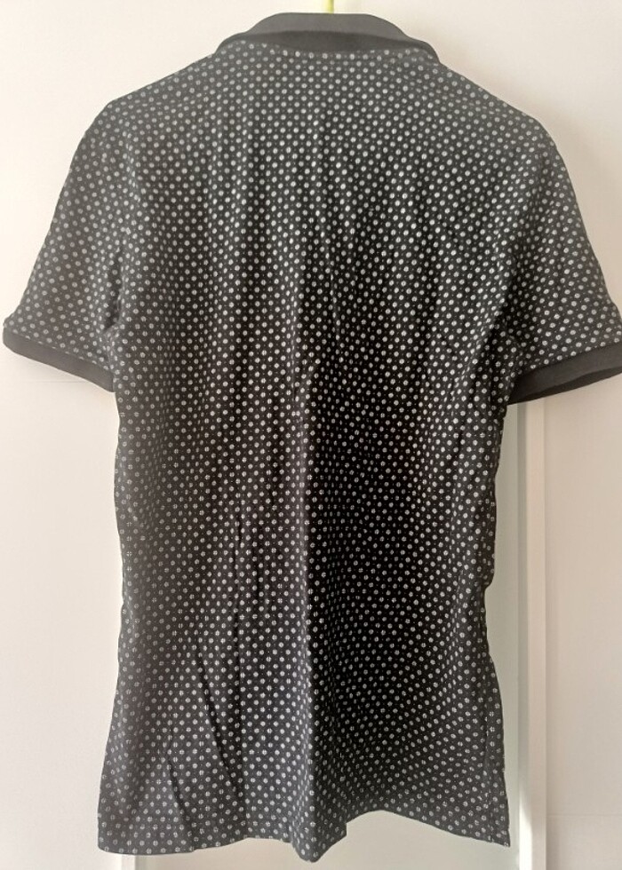 Polo yaka siyah tişört  - Görsel 5