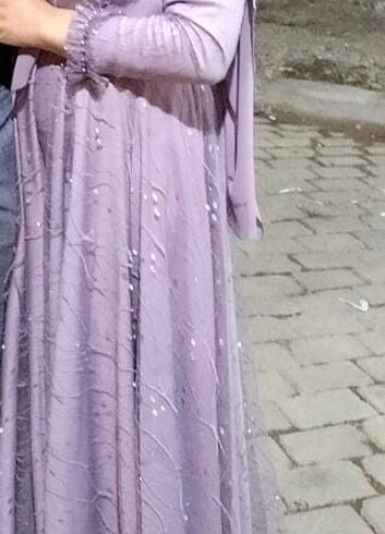 Simli tesettür abiye 