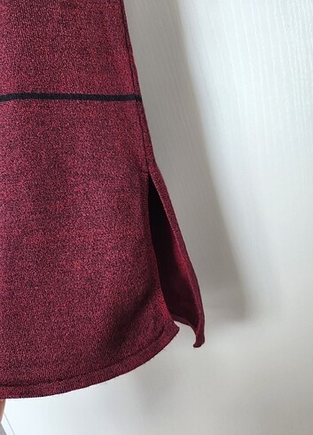 m Beden bordo Renk Bershka elbise
