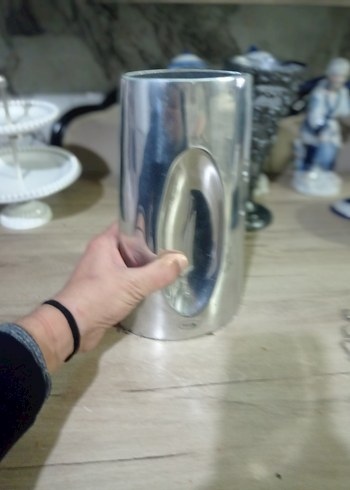 alüminyum vazo parlak yüzey - Görsel 2