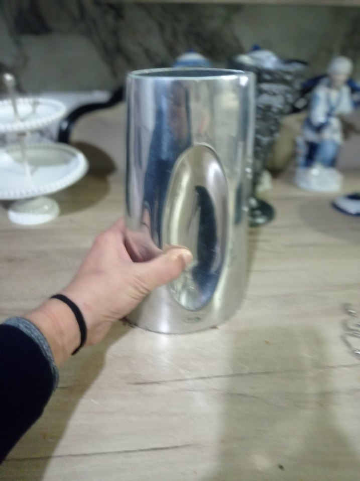 alüminyum vazo parlak yüzey - Görsel 2