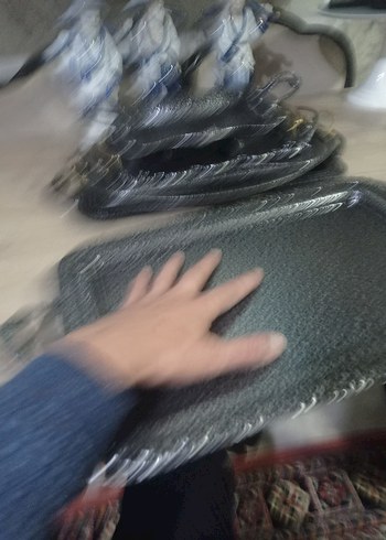 gümüş eskitme Tepsi - Görsel 2