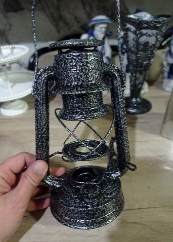 Gri Metal Dekoratif gemici feneri - Görsel 2