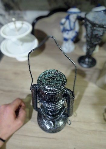 Gri Metal Dekoratif gemici feneri - Görsel 3