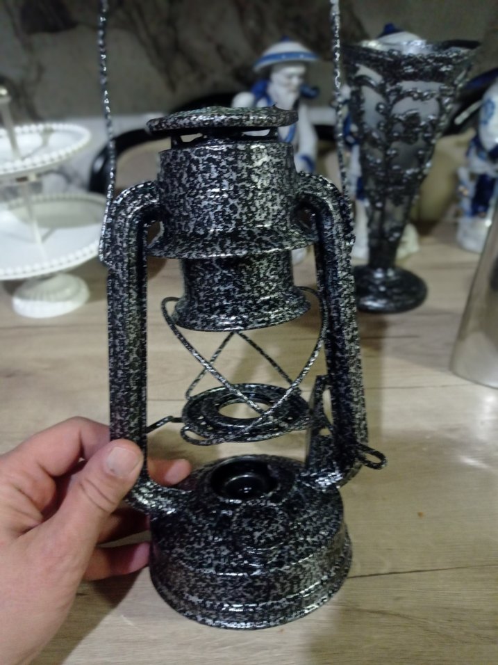 Gri Metal Dekoratif gemici feneri - Görsel 2