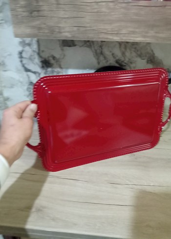 Parlak bordo servis tesisi dikdörtgen - Görsel 3