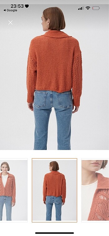 Mavi Jeans Mavi jeans kiremit rengi hırka