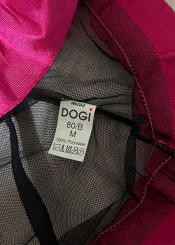 m Beden pembe Renk Gül Kurusu Siyah Dantelli Gotik İkili Takım