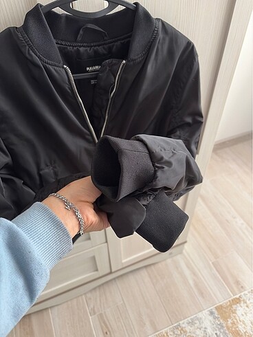 s Beden Pull bear bomber ceket sayılı giyildi hiçbir sorunu yok