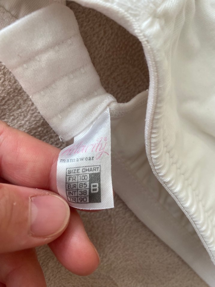 Pembe Baskılı Hamile Bluzu, Kısa Kollu, Pamuk - Görsel 5