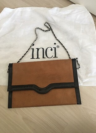 İnci deri kol cantası