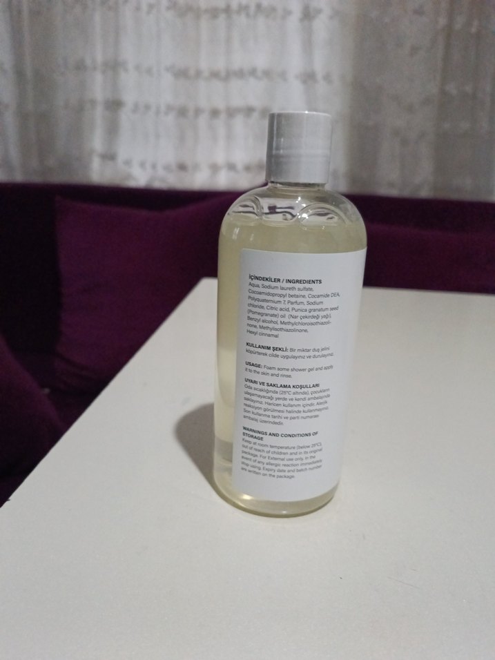 Homm life Nar Çekirdeği Yağı Duş Jeli 400 ml - Görsel 3