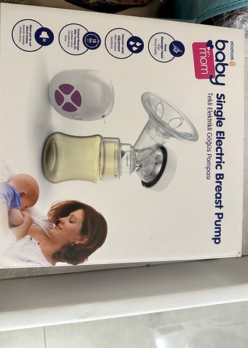 Baby Mom Tekli Elektrikli Göğüs Pompası Beyaz